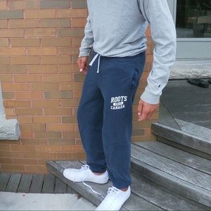 Roots navy classic sweatpants